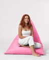 Fotoliu puf, Bean Bag Ferndale, Pyramid Bed, 145 cm, poliester impermeabil, roz