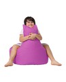 Fotoliu puf, Bean Bag Baton, Ferndale, 70 x 70 cm, poliester impermeabil, roz