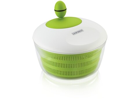 Uscator salata, Leifheit, Trend, 26 cm Ø , plastic, alb/verde