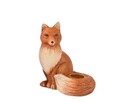 Suport pentru lumanare Fox, Decoris, 7.5x9.5x11 cm, teracota, maro