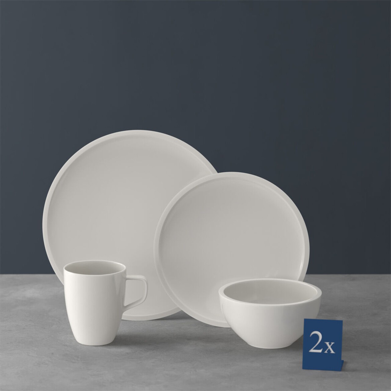 Set de masa 8 piese, Villeroy & Boch, Artesano Original Starter, pentru 2 persoane, portelan premium - 1 | YEO