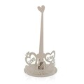 Suport rola servetele Cozy Hearts, Versa, 15 x 15 x 30 cm, metal, gri