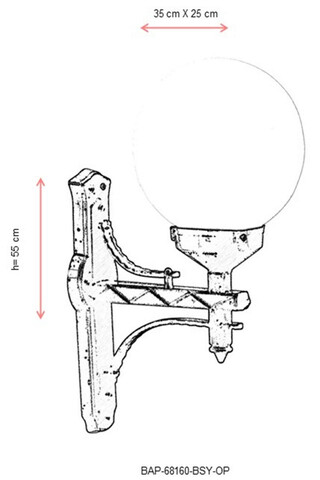 Lampa de exterior, Avonni, 685AVN1153, Plastic ABS, Alb/Negru