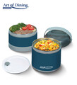 Caserola termica dubla Loca, Art of Dining by Heinner, 920 ml, inox/polipropilena, albastru/gri