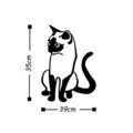 Decoratiune de perete, Cat 2, Metal, Dimensiune: 39 x 55 cm, Negru