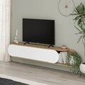 Comoda TV, Homitis, Tone, 180x30x29.6 cm, Alb / Hitit