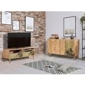 Set mobilier living 2 piese, comoda si comoda TV, Motto 2-727, Vella, atlantic pine