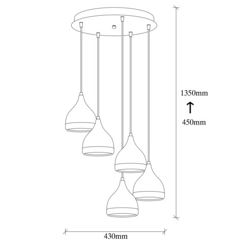 Candelabru, Opviq, Yildo - 7005, E27, 40W, metal