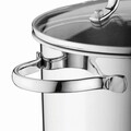 Oala cu capac BergHOFF, Essentials Comfort, Ø 24 cm, 6.8 L, inox 18/10, capac din sticla