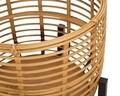 Set 2 suportui pentru ghivece Rattan, Mauro Ferretti,  Ø 41x47 cm, ratan/fier, multicolor