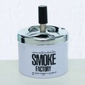 Scrumiera Smoke Factory V2, Boltze, 9x12 cm, inox, alb