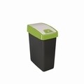 Cos de gunoi cu deschidere dubla, colectare selectiva, plastic, 25 L, verde