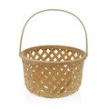 Cos pentru fructe Bamboo, Versa, 28.5 x 28.5 x 35 cm, lemn de brad, natural