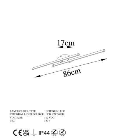 Lustra, Fresno, 119FRS1503, Metal, Negru