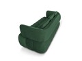 Canapea 3 locuri, Reese-192, Micadoni Home, 256x100x84 cm, catifea structurata, verde