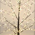 Decoratiune luminoasa de exterior Tree, H120 cm, IP44, metal/plastic, negru