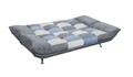 Canapea extensibila, Visby, Denim Grey, 88 x 90 x 193 cm