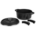 Oala pentru cuptor cu capac Dutch, Greenpan, Featherweights, 22 cm Ø, 3.3 L, aluminiu turnat