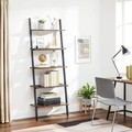 Biblioteca Ladder Industrial, Vasagle, 64 x 35 x 186 cm, fier/PAL, maro