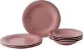 Set de masa 8 piese, Like Villeroy & Boch, Color Loop Rose, portelan premium, roz