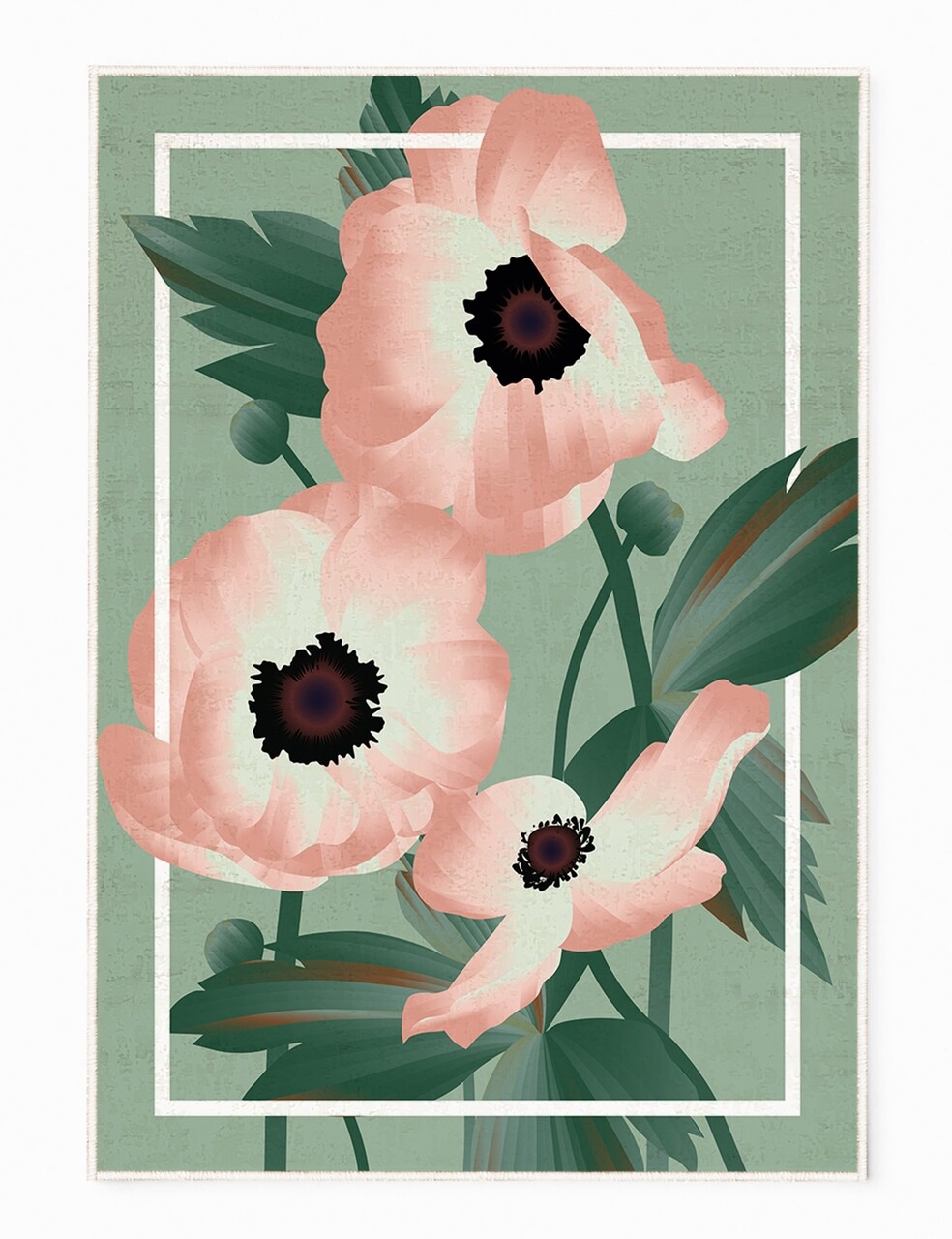 Covor Blossom, Oyo Concept, 80x140 cm, poliester, multicolor