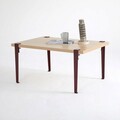 Masuta de cafea, Logg, Neda, 90x45x60 cm, Lemn / Burgundy