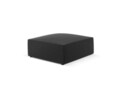 Taburet, Ruby, Micadoni Home, BL, 93x93x40 cm, piele ecologica, negru