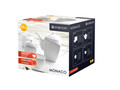 Set cafea 17 piese Monaco, Ambition, 6 persoane, 220 ml, portelan, alb