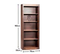 Corp biblioteca, Çilek, Pirate Bookcase, 70x182x33 cm, Multicolor