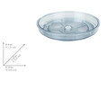 Tava rotativa Victoria, Wenko, 24x4 cm, plastic/silicon, transparent/alb