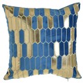 Perna decorativa Blue Golden, InArt, 45x45 cm, catifea