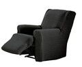 Husa fotoliu cu recliner elastica bi-stretch, Aquiles, gri inchis C/16