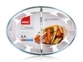 Vas de copt cu 2 compartimente Caseo, Banquet, sticla, 30 x 21 cm, 2.4 L