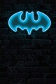 Decoratiune luminoasa LED, Batman Bat Light, Benzi flexibile de neon, DC 12 V, Albastru