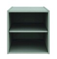 Raft modular Composite Cube W-Shelf, Bizzotto, 35x35x35 cm, PAL/MDF, verde sage