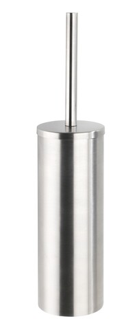 Perie pentru toaleta cu suport Orea, Wenko, 9x12.5x39 cm, inox, argintiu mat