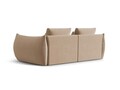 Canapea modulara 3 locuri, Bloom-184, Micadoni Home, 232x106x95 cm, catifea, bej sand