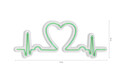 Decoratiune luminoasa LED, Love Rhythm, Benzi flexibile de neon, DC 12 V, Verde