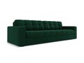 Canapea 4 locuri, Justin, Micadoni Home, BL, 227x90x72 cm, catifea, verde bottle