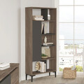 Corp biblioteca, Locelso, AR4, 72x163.3x25 cm, Maro / Antracit