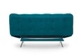 Canapea extensibila Misa Sofabed, Futon, 3 locuri, 198x128 cm, metal, verde petrol