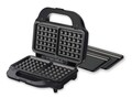 Sandwich maker Heinner, 900 W, placi detasabile, grill, waffles, negru/rosu sidefat