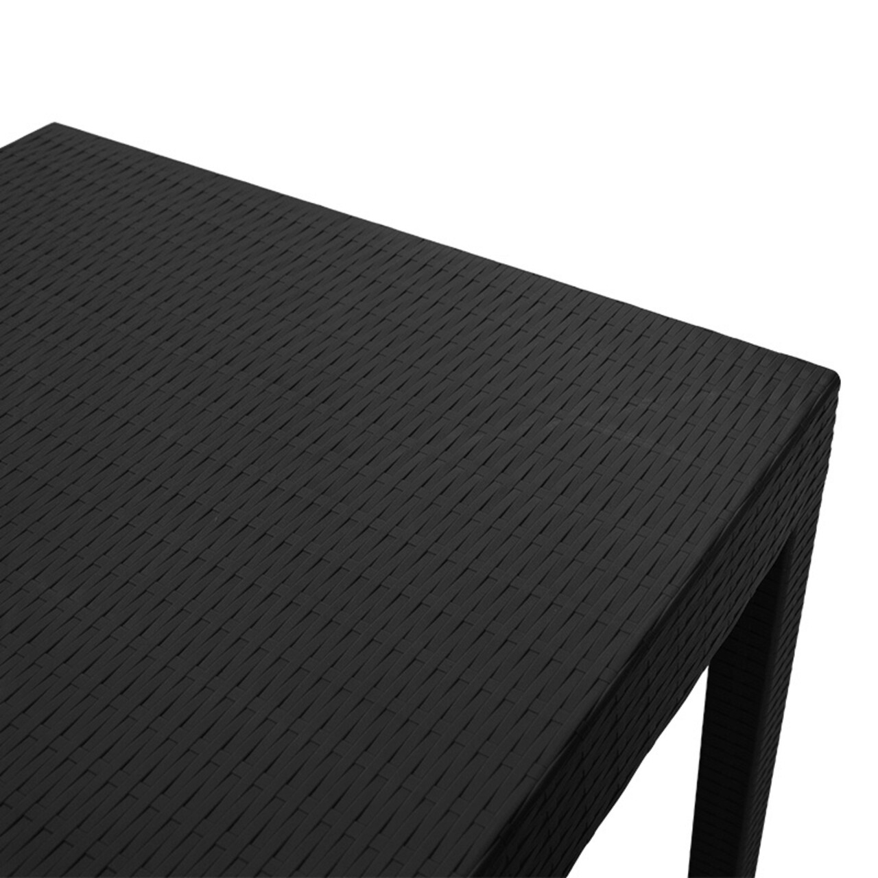 Masa pentru gradina Gabi, Pakoworld, 80x80x77 cm, polipropilena, negru