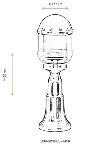 Lampa de exterior, Avonni, 685AVN1305, Plastic ABS, Negru