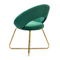 Scaun Jared, Homla, 73x47x84 cm, catifea din poliester/metal, verde