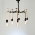 Candelabru All Design, metal, 75x35x45 cm, Beige Red