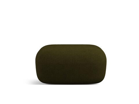 Taburet, Jenny-67, Micadoni Home, 90x88x40 cm, tesatura boucle, verde