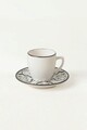 Set cesti de cafea, Keramika, 275KRM1924, Ceramica , 6x6x6 cm, 110 ml, Alb/Negru