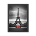 Tablou decorativ, Eiffel Tower (40 x 55), MDF , Polistiren, Negru/Rosu