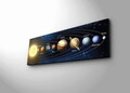 Tablou decorativ cu lumina LED, 3090NASA-021, Canvas, 30 x 90 cm, Multicolor